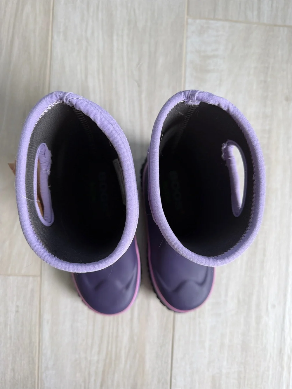 NWT Bogs Classic Kids Purple FloralWaterproof Winter Boots- Pink & Purple